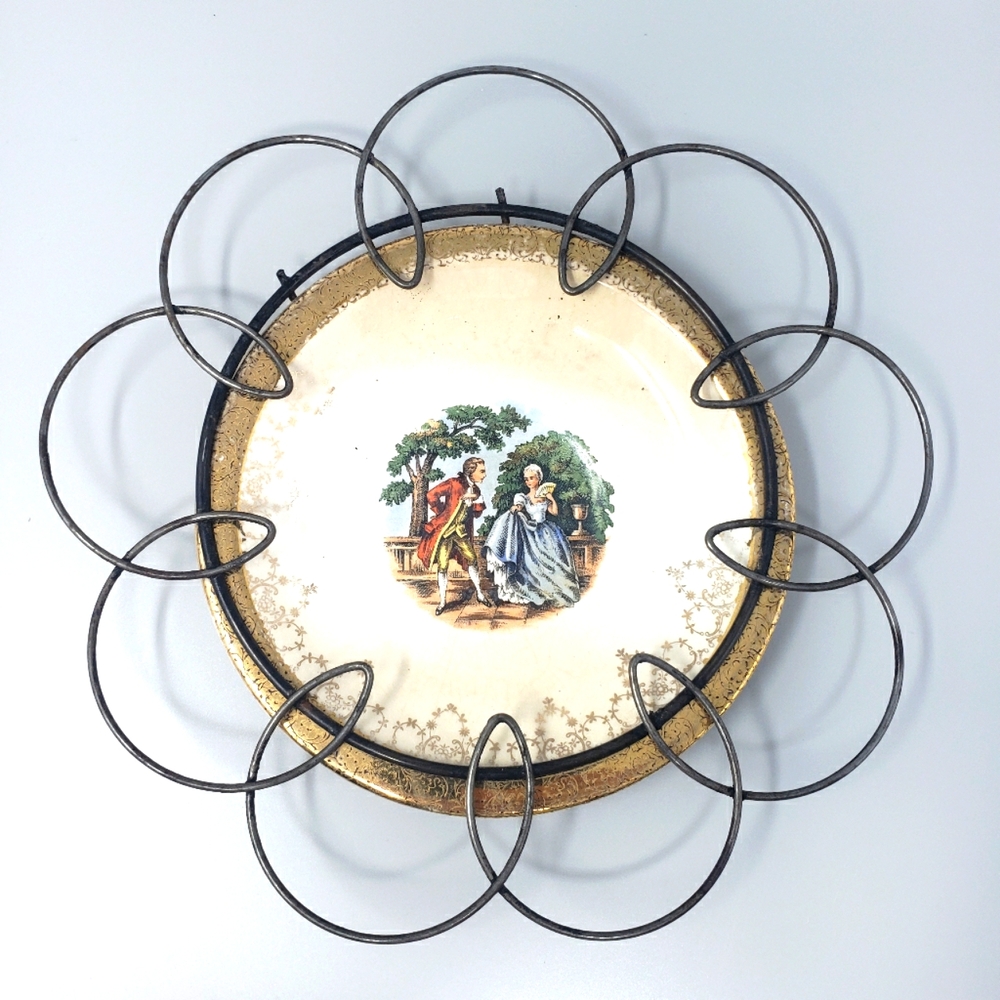 Vintage Hand-Painted Porcelain Plate